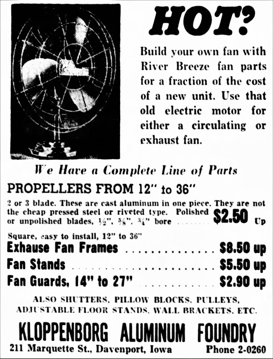 Foundry & Fan Company/River Breeze Fans Pre1950 (Antique